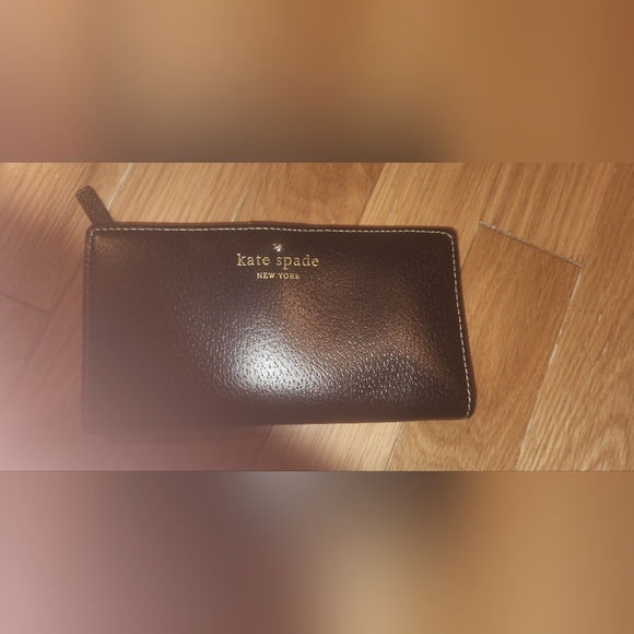 VINTAGE KATE SPADE BLACK WALLET STACEY GRANT STREET BIFOLD NICE SHAPE - Picture 2 of 16
